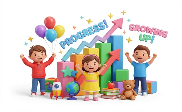 Parent reviewing a child progress report on MathActs